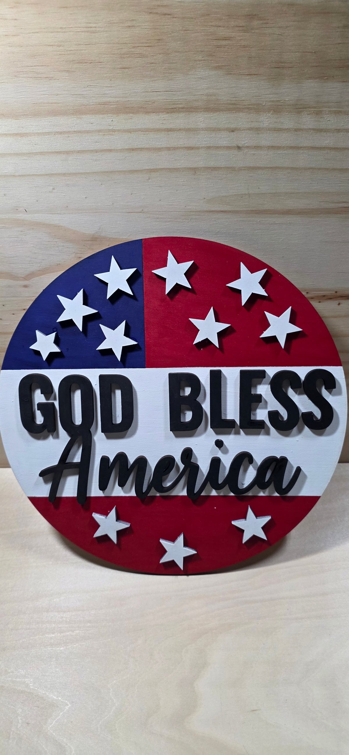 God Bless America Door Hanger