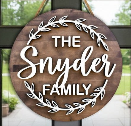 Family Name Sign – Custom